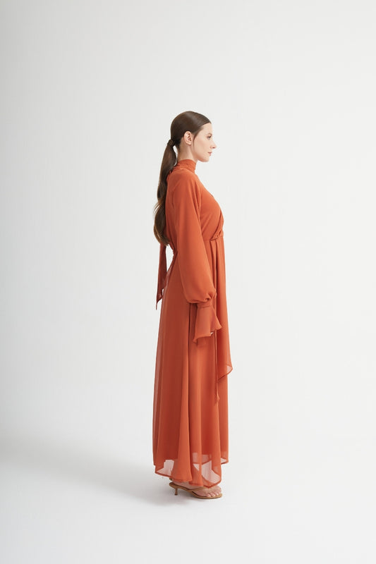 Naga Dress - Modest Eleganz mit Statement-Ärmeln