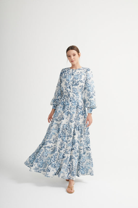 Samoa Dress - Florale Raffinesse trifft Komfort