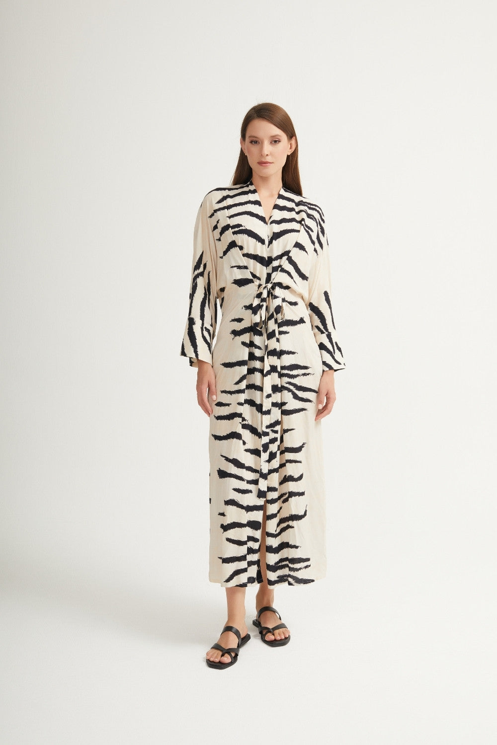 Zebra Wickelkleid - Dein Statement in Bewegung