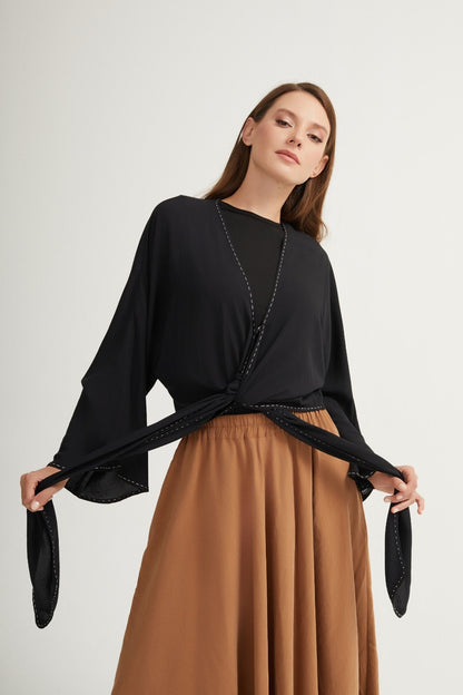 Wrap crop with tie options - your style, your rules