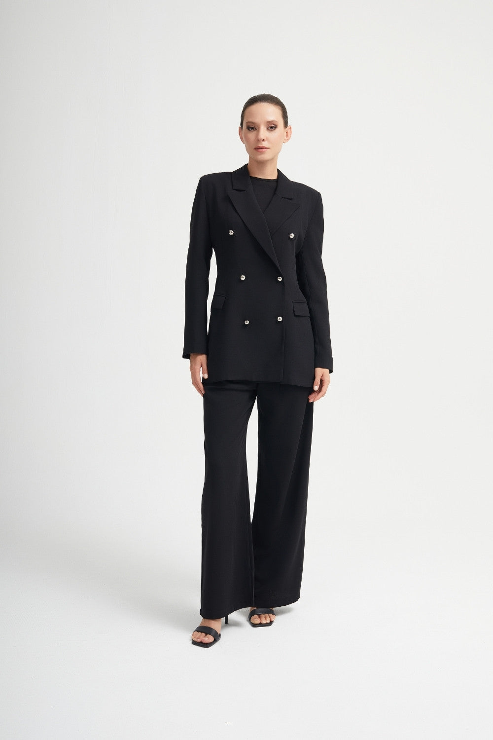 Raja Twinset – Elegant blazer & wide trousers in royal blue | Modest fashion trouser suit