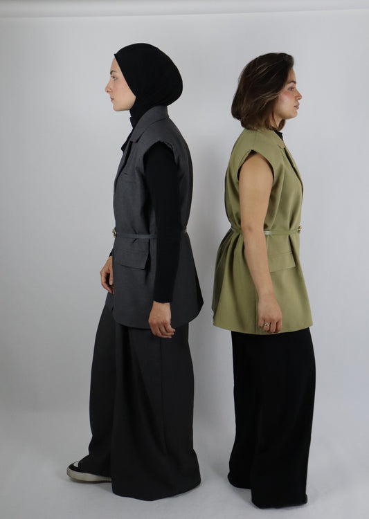Oversized Blazer-Weste