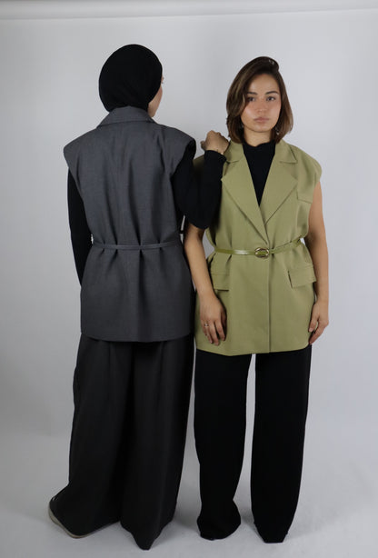 Oversized Blazer-Weste