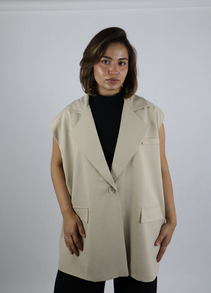 Oversized Blazer-Weste