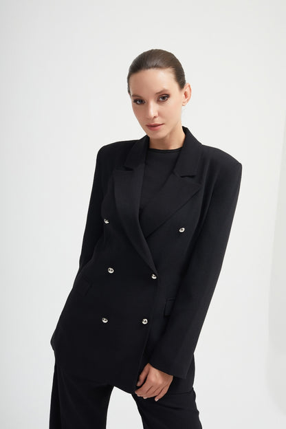 Raja Twinset – Elegant blazer & wide trousers in royal blue | Modest fashion trouser suit