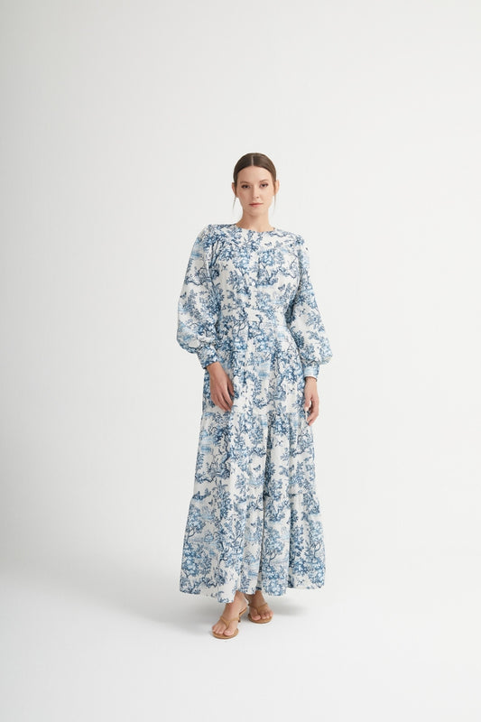 Samoa Dress - Florale Raffinesse trifft Komfort