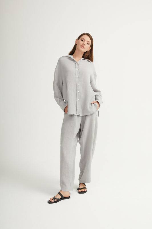 Soft cotton two-piece - minimalism for a feel-good factor